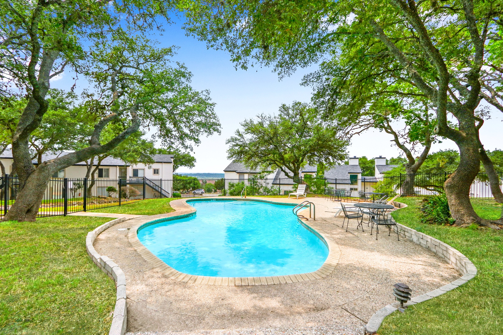 Make a splash or lounge the day away at the sparkling communal pool!