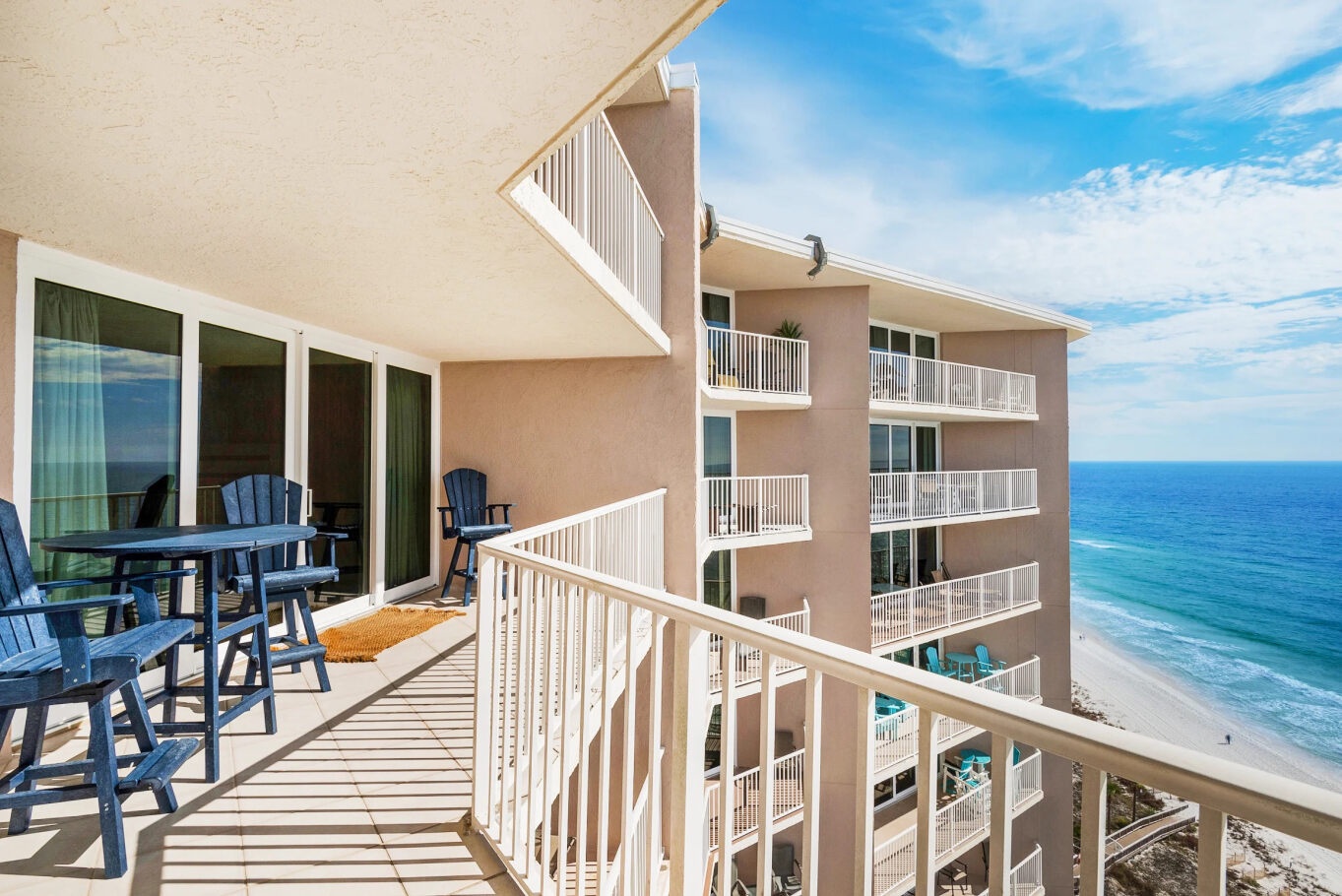 Enjoy stunning ocean views from your very own private balcony