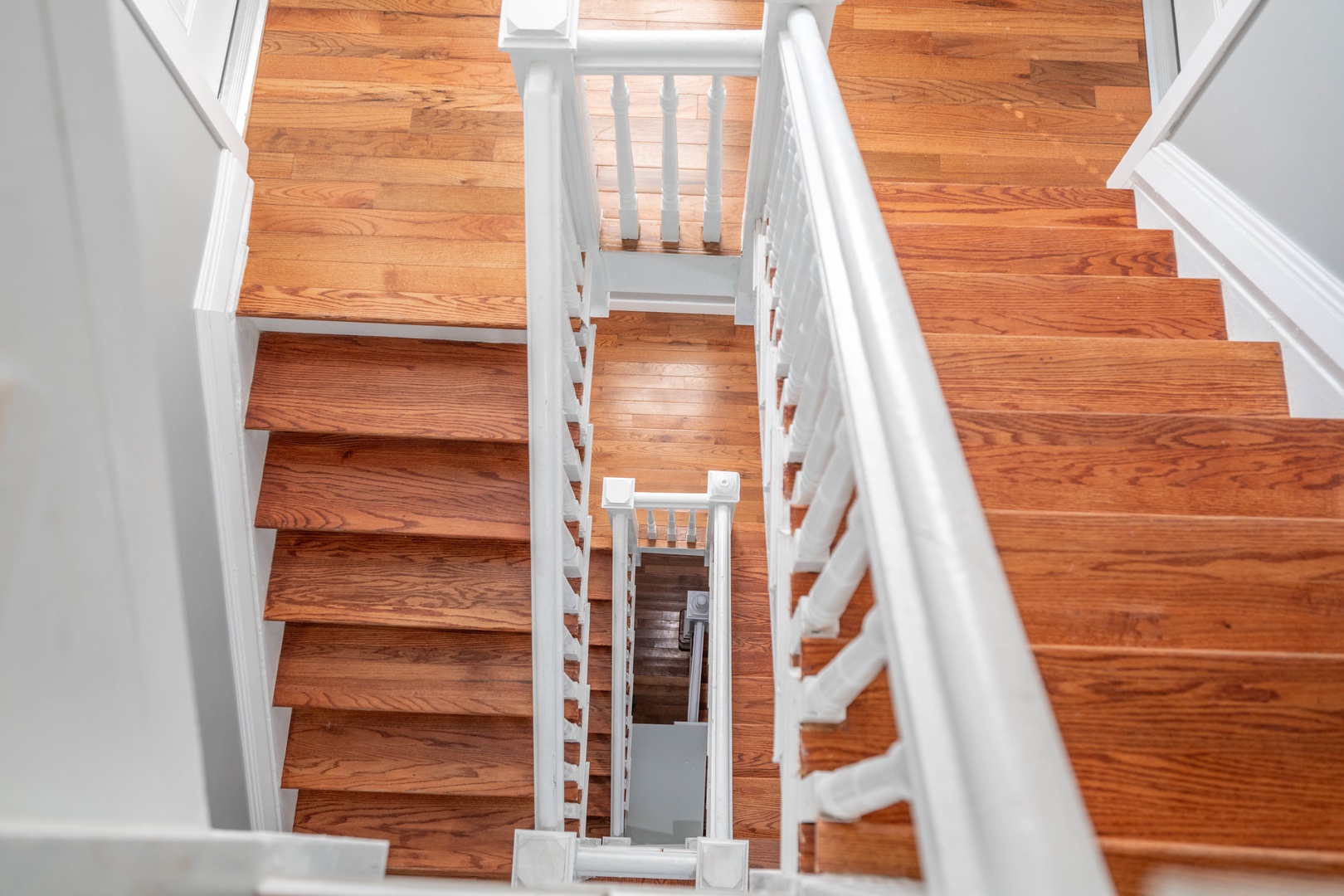 Ascend the Insta-worthy stairs of this gorgeous building to the 4th floor!