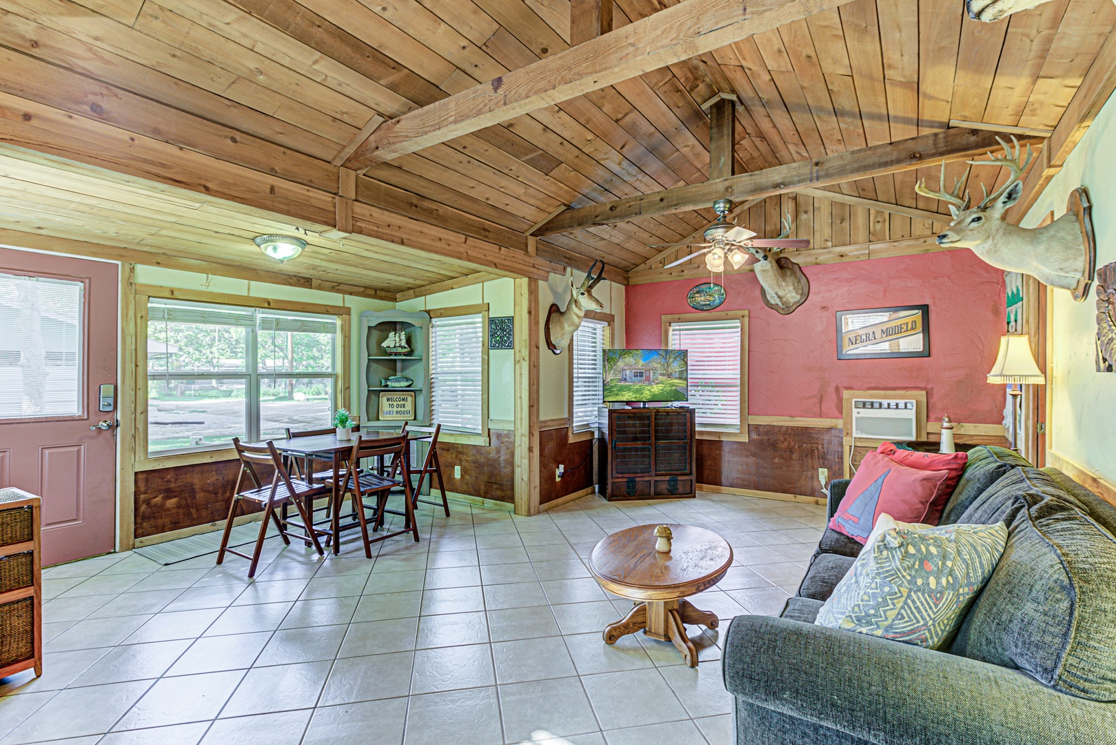 Enjoy the breezy, open layout of the casita’s main living areas