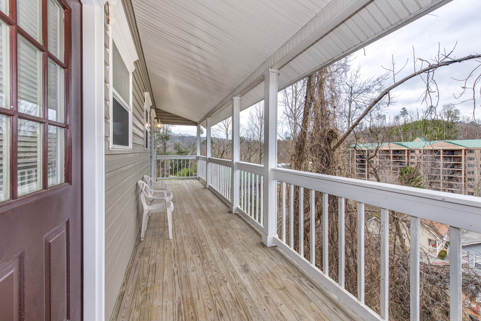 Lounge the day away or dine with tranquil views on the multi-level back deck