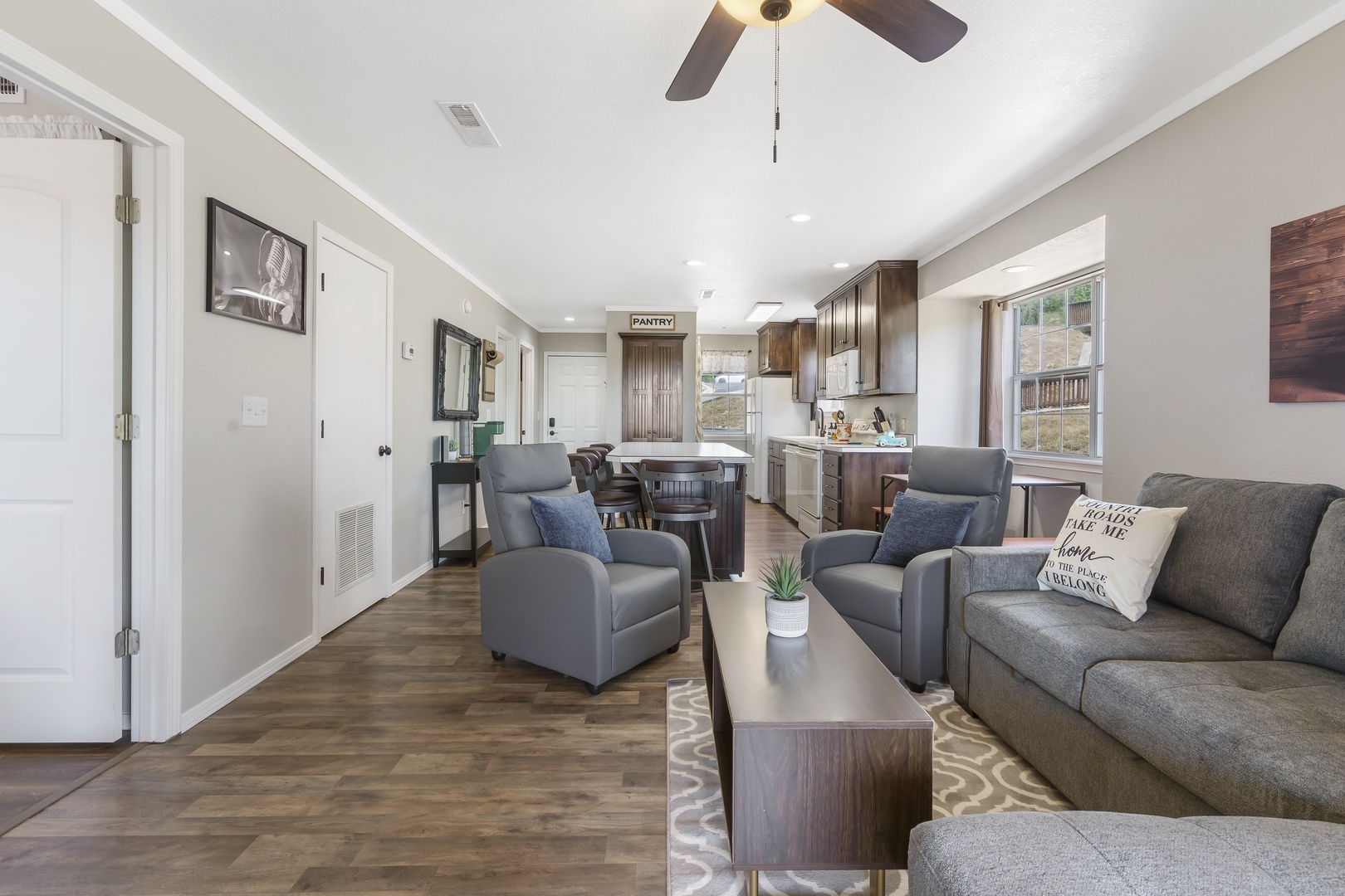 Living Room with Queen Sofa Bed