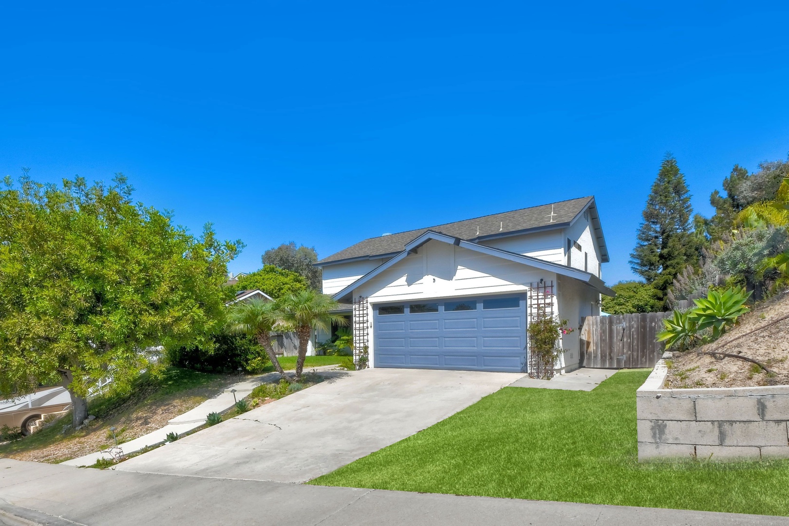 Exterior and driveway