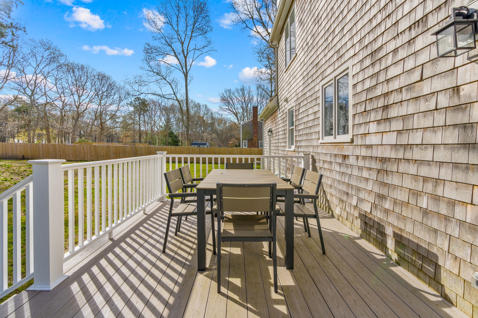 Dine alfresco or lounge the day away on the sunny back deck!