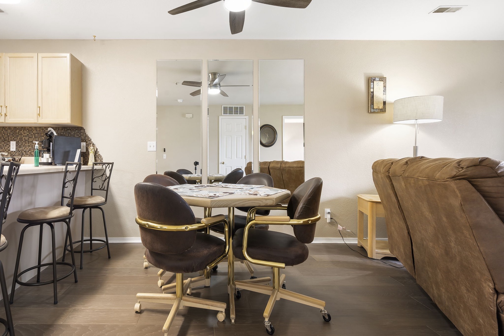 Dining table with seating for 4