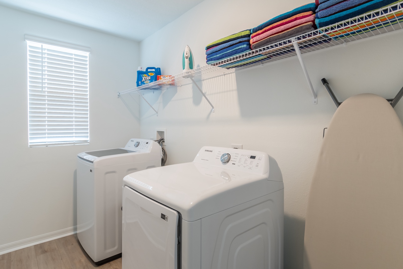 Private laundry is available for your stay, located on the second floor
