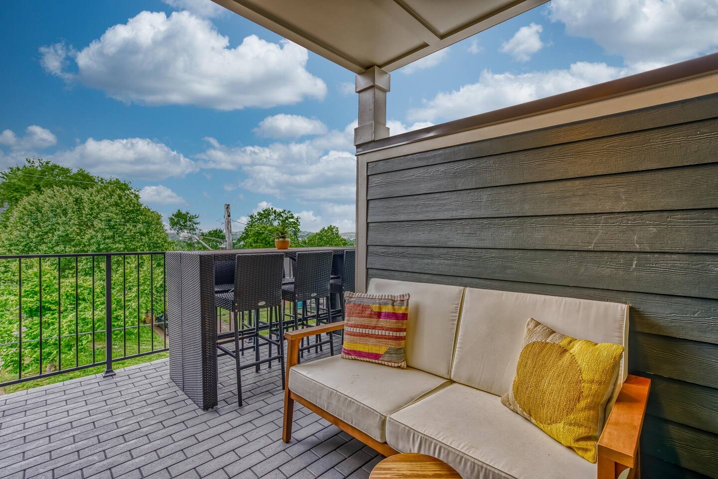 Lounge the day away in the fresh air on the 3rd-floor deck