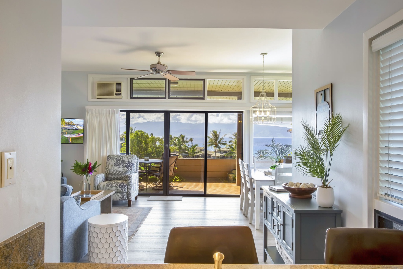 Big glass door and windows for natural lighting