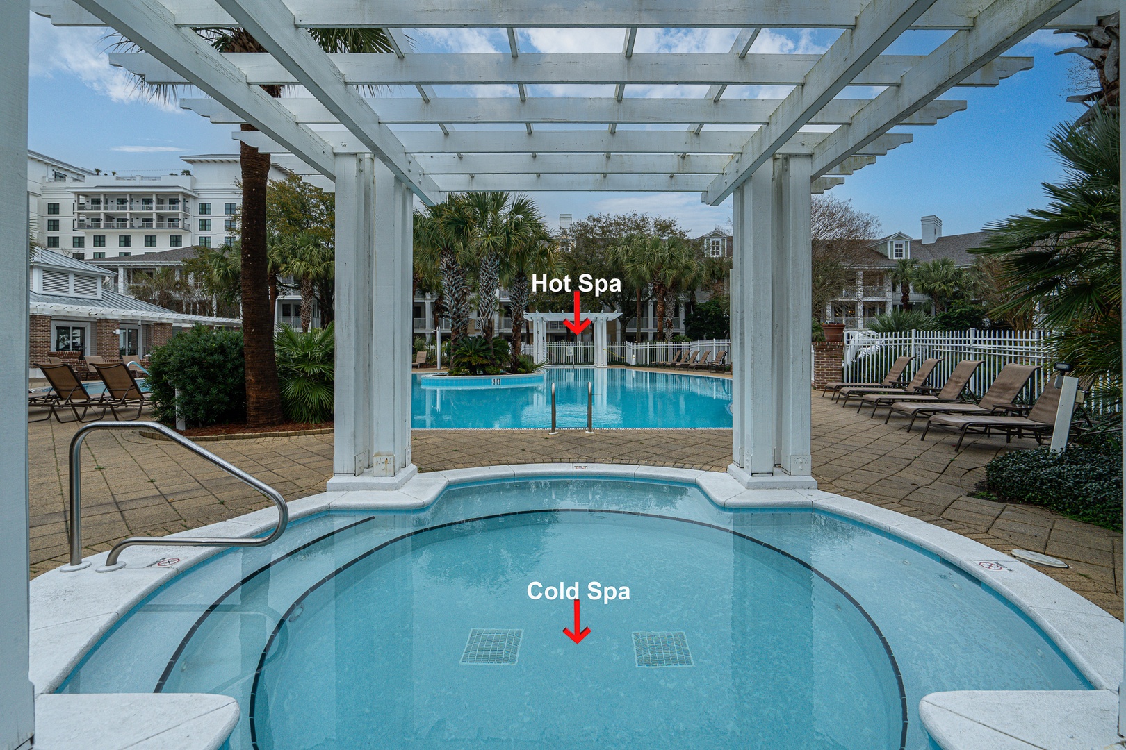Lounge the day or make a splash at the sparkling communal pool