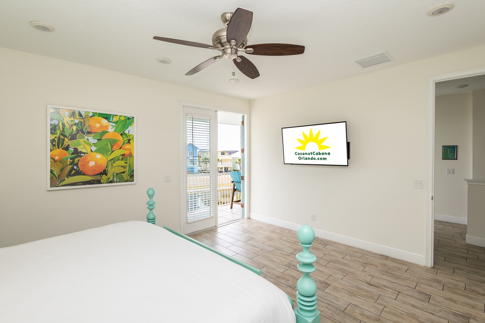 The 3rd floor king suite showcases a Smart TV & private ensuite with large balcony