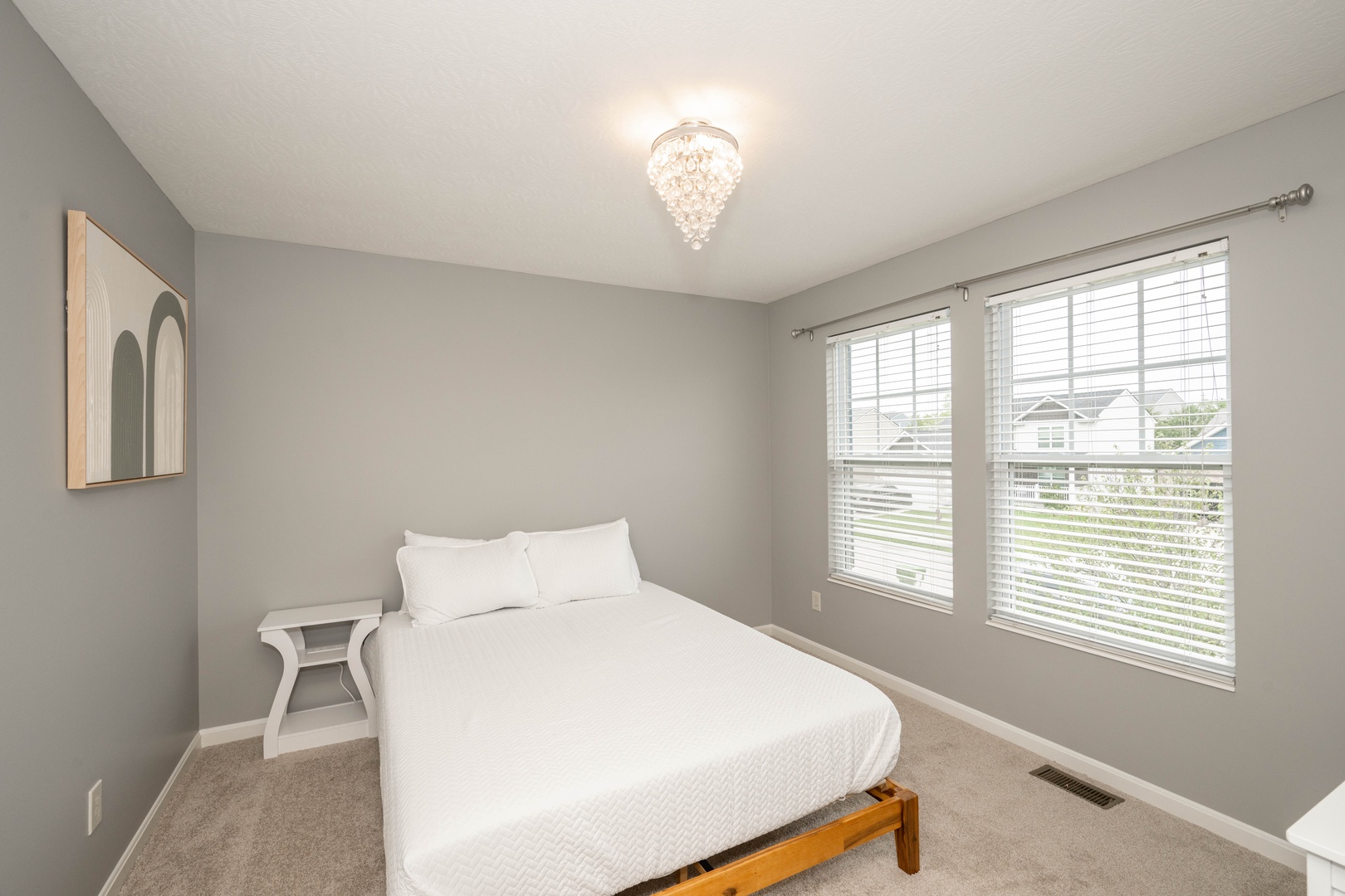 Recharge in this second-floor queen bedroom sanctuary