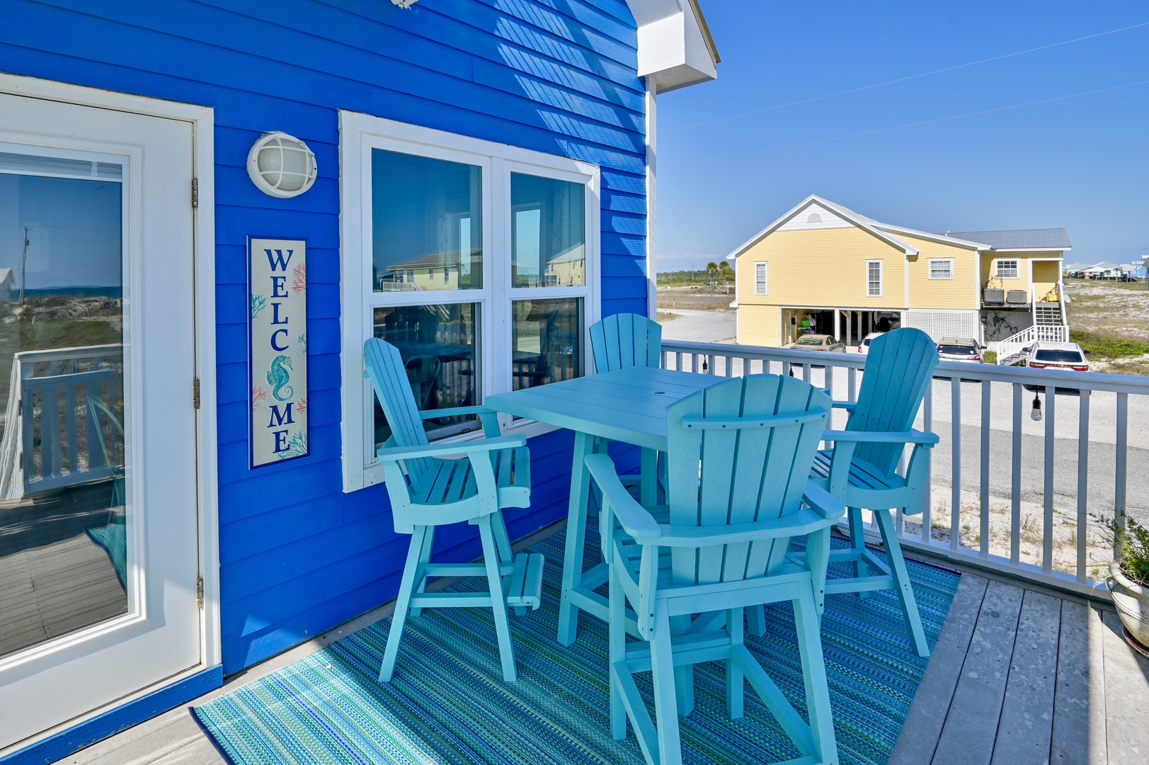 Sip morning coffee or lounge the day away on the sunny deck