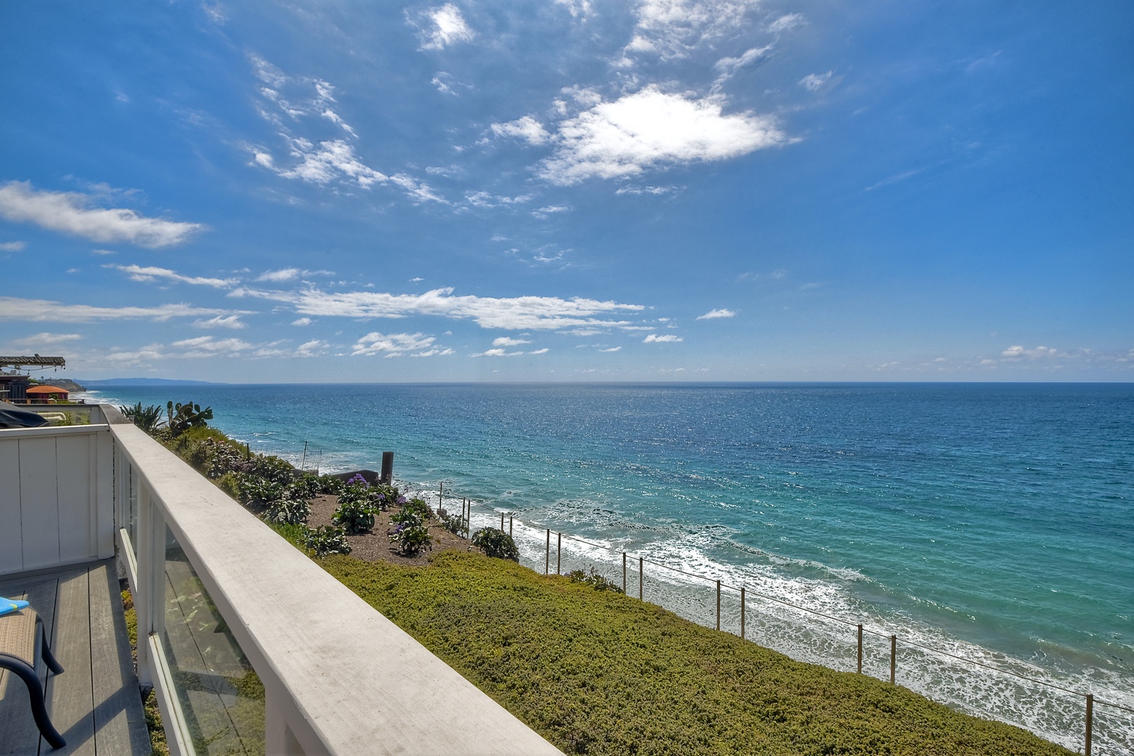 Lounge the day away or dine alfresco with ocean views on the deck