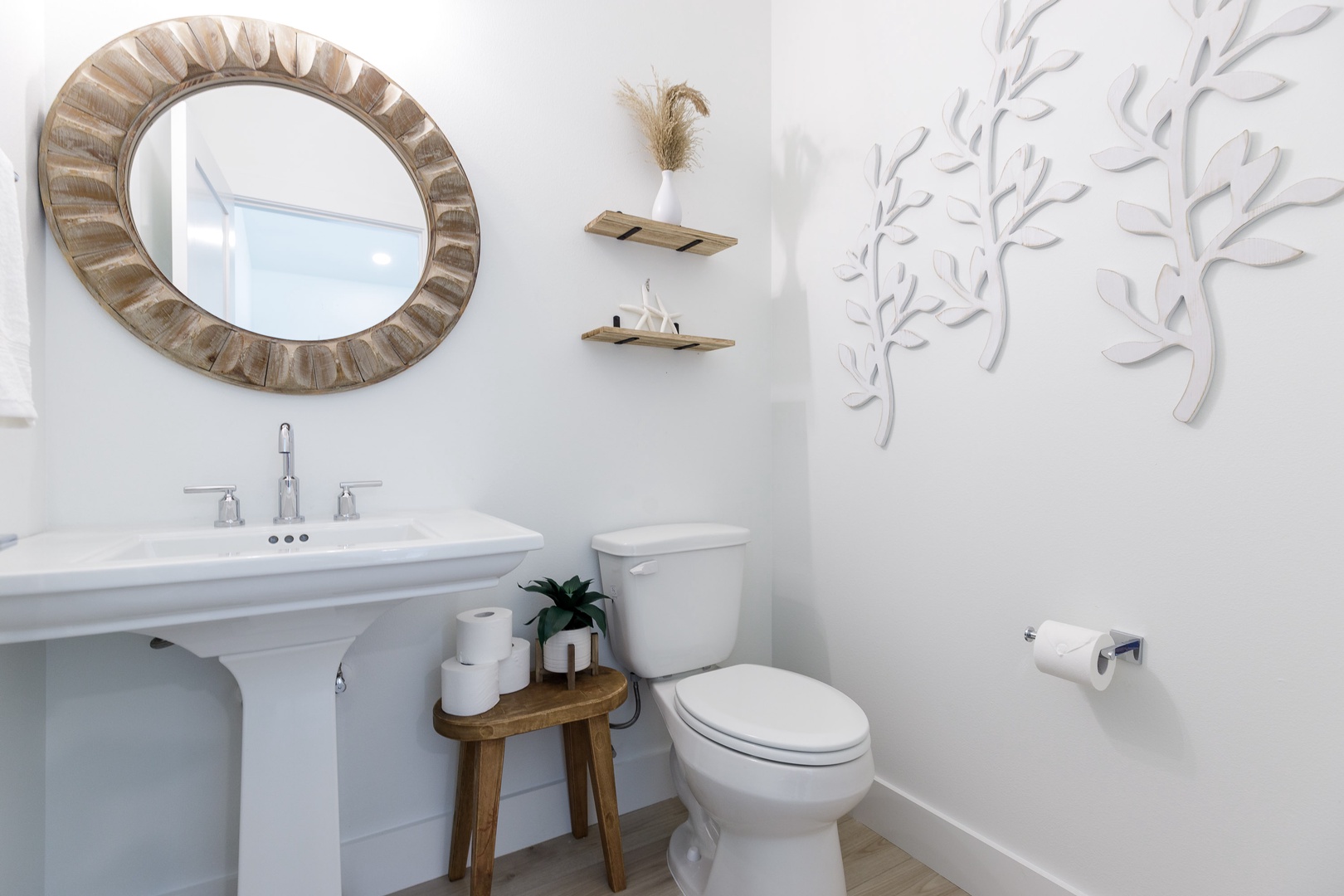 A convenient half bathroom is tucked away on the 2nd floor