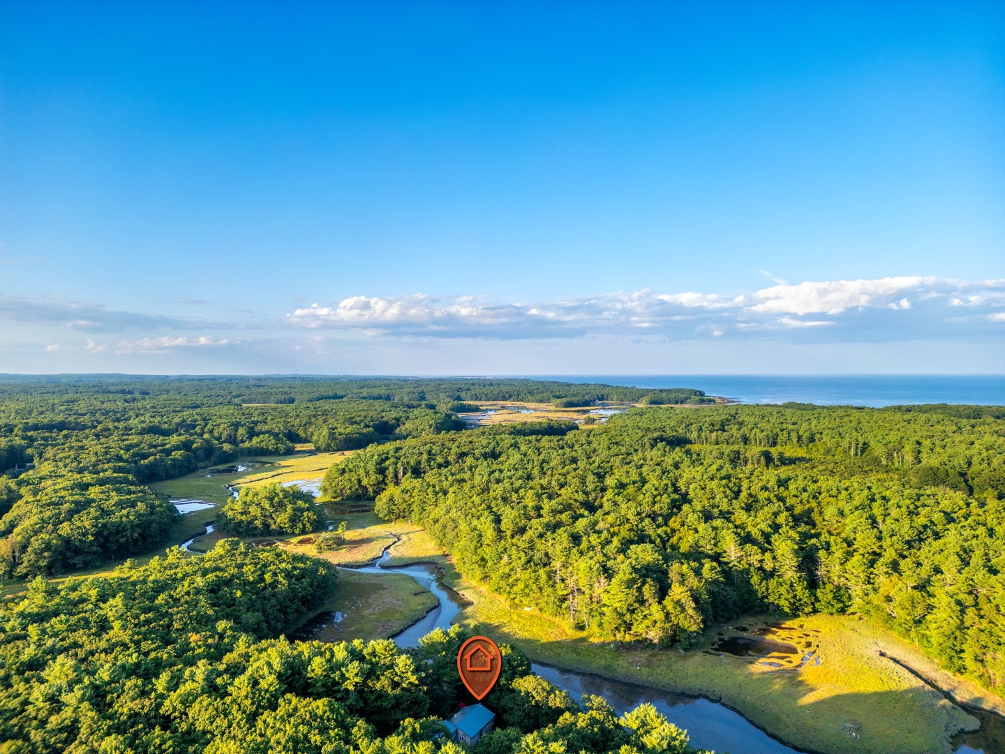 Aerial view of The Overlook at Cutts Island