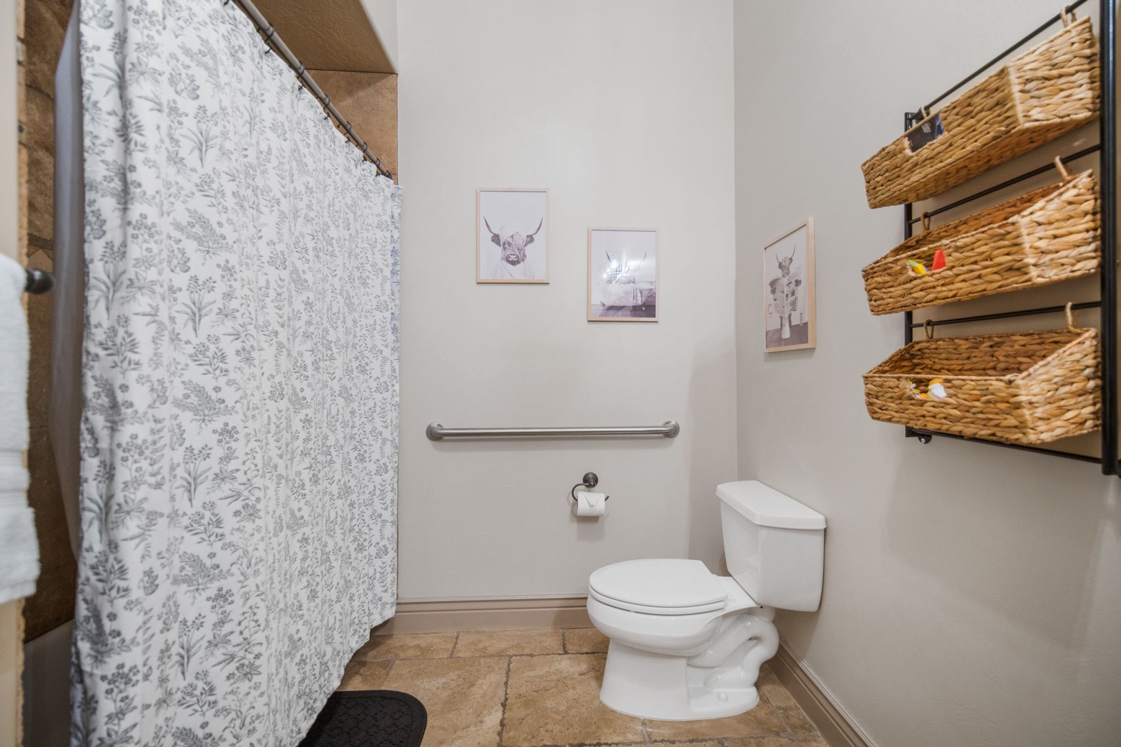 Bathroom #1 with shower and tub attached to bedroom #1