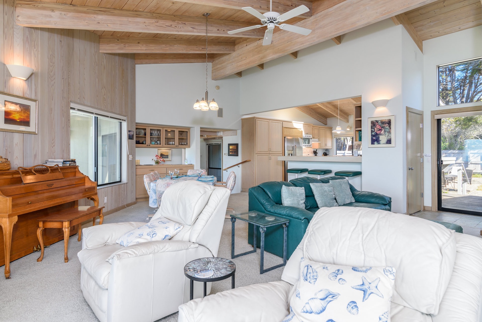 Ample seating for family and friends
