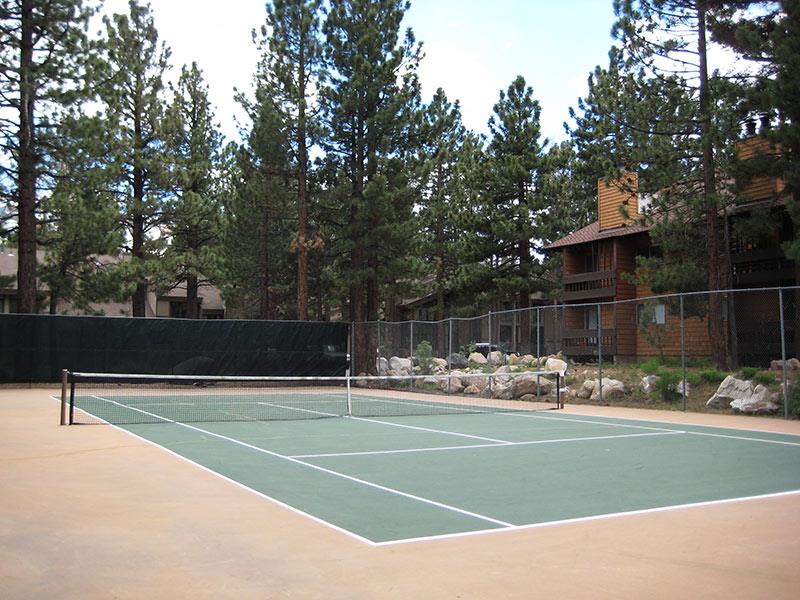 Condo complex tennis court