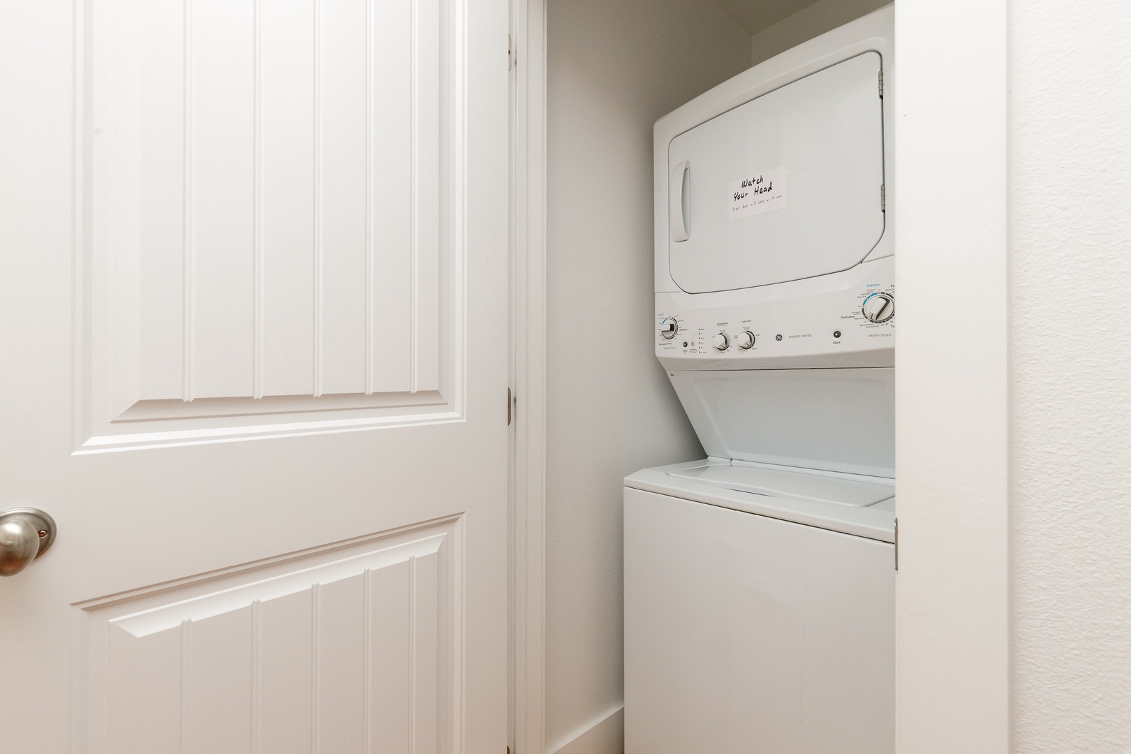 Private laundry is available for your stay, located in a 2nd floor closet