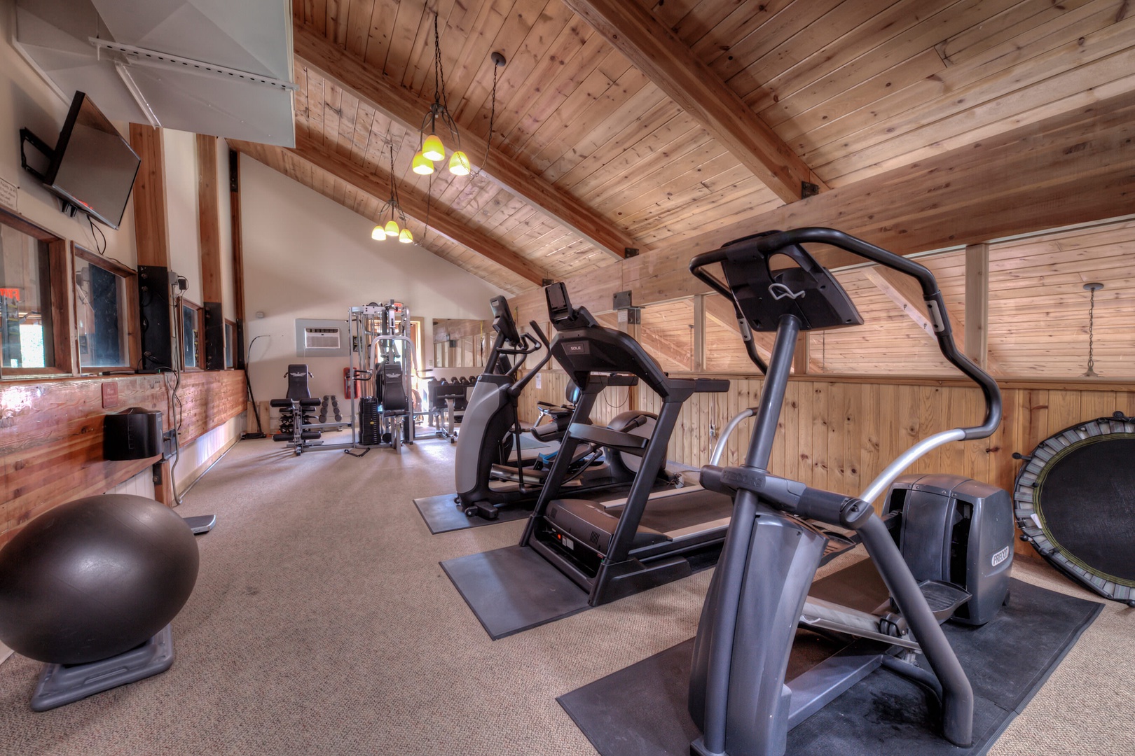 Complex fitness room