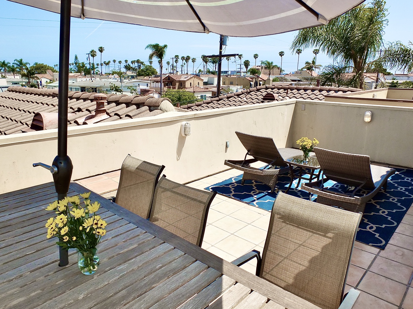 Lounge the day away or dine alfresco with gorgeous views on the deck