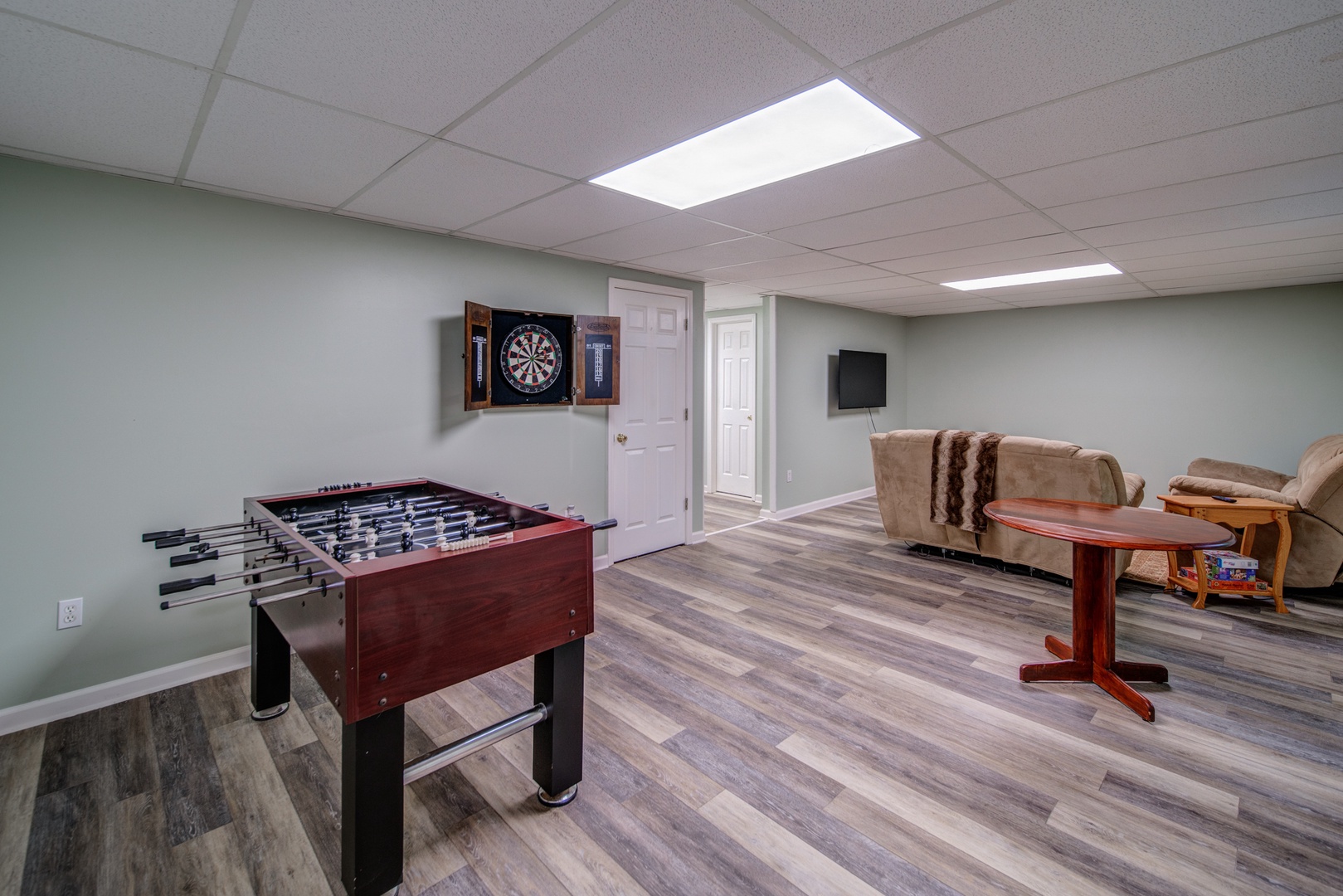 Lounge or unleash your competitive side in the terrace-level game room