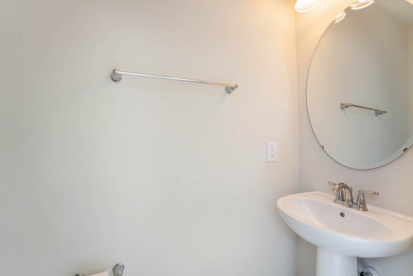 Convenient half bath just steps from the pool