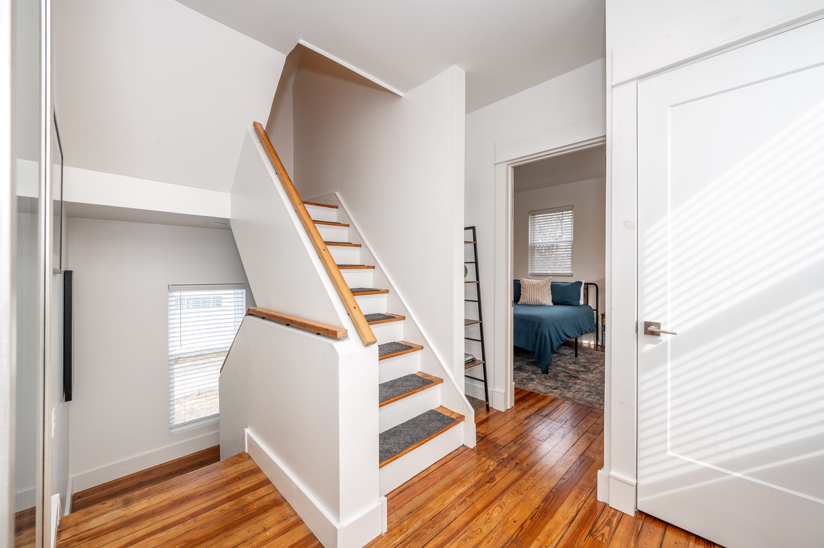 Head upstairs to the second level to find two spacious bedroom retreats