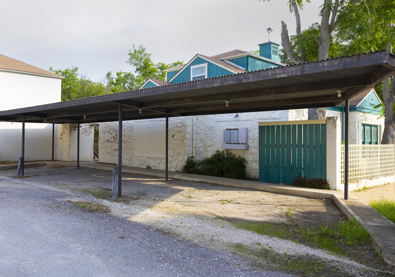 Covered parking is available behind the unit for up to 4 vehicles