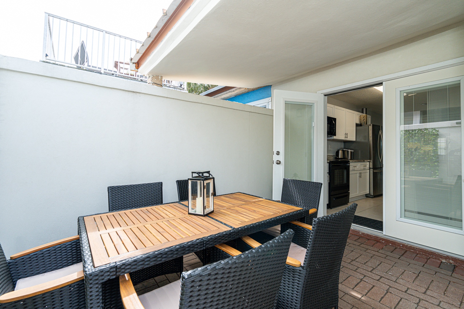 Lounge the day away or dine alfresco on the breezy back patio