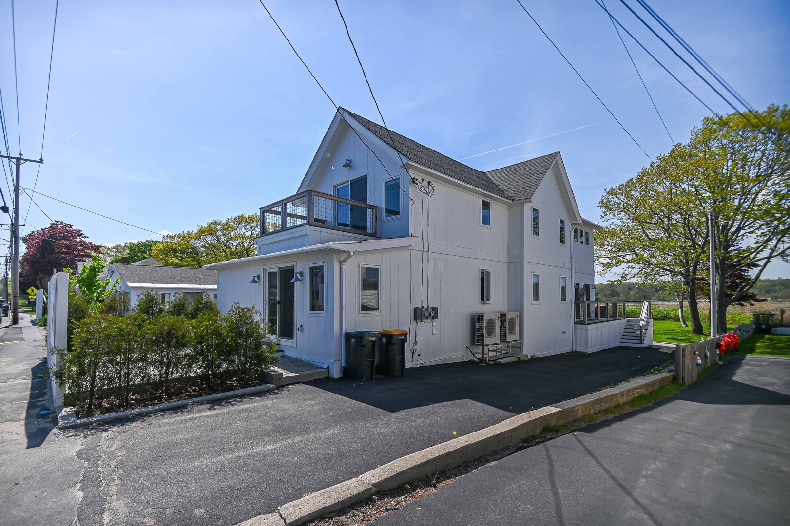 Exterior and private driveway