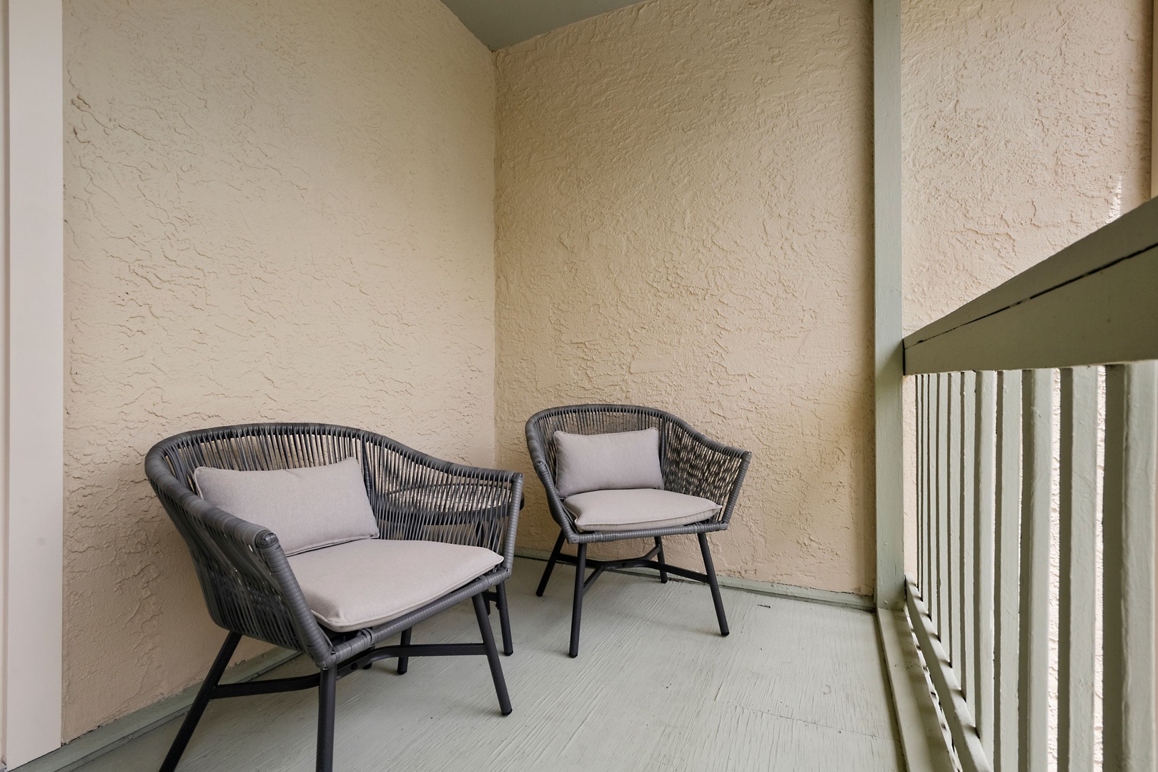 Step out onto the 2nd-floor balcony & enjoy the fresh air