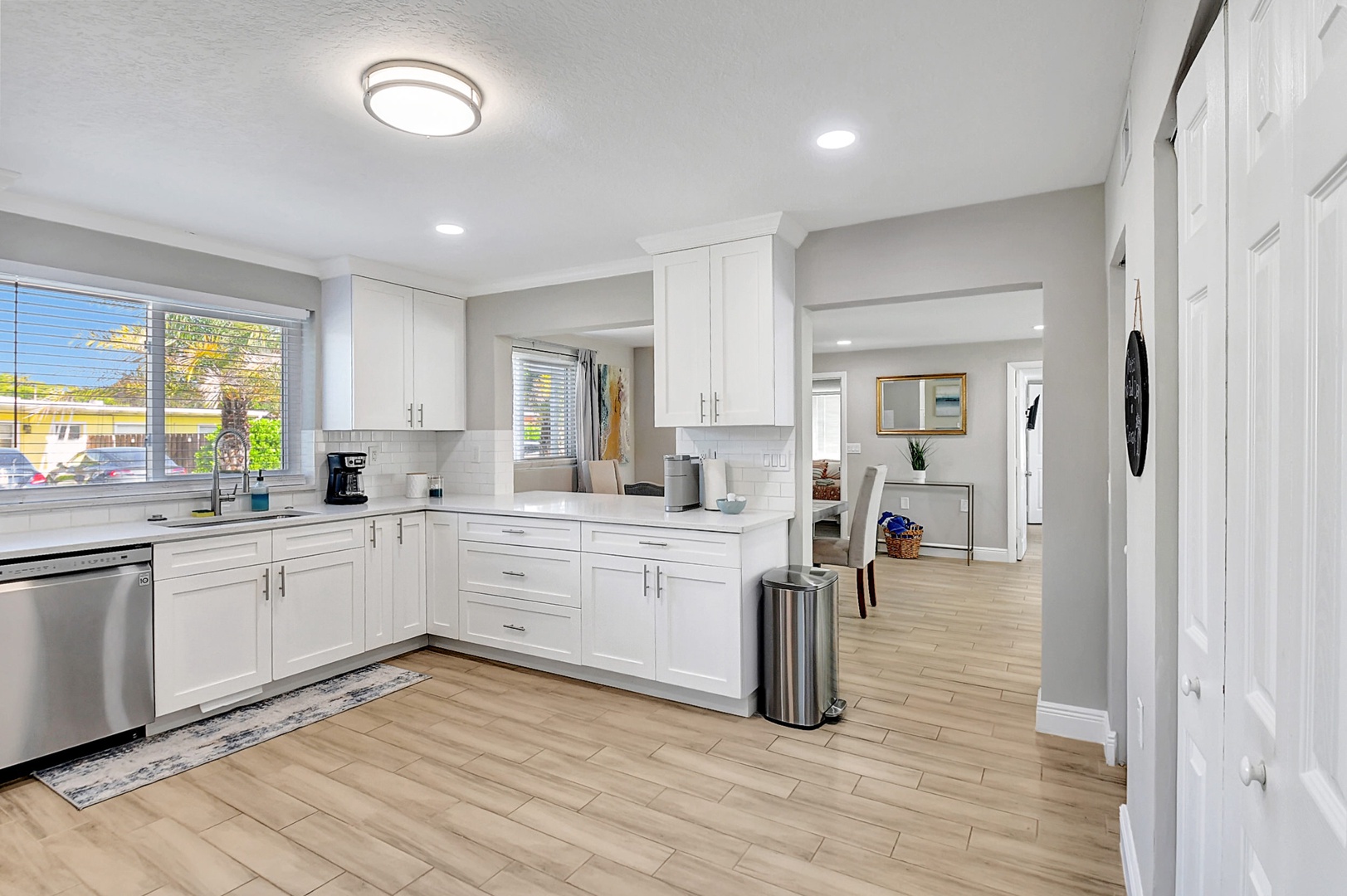 The fully updated kitchen is spacious & offers all the comforts of home