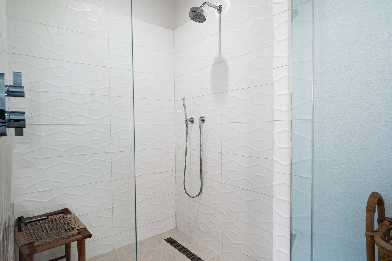 Master bath with tub, and stand-up shower