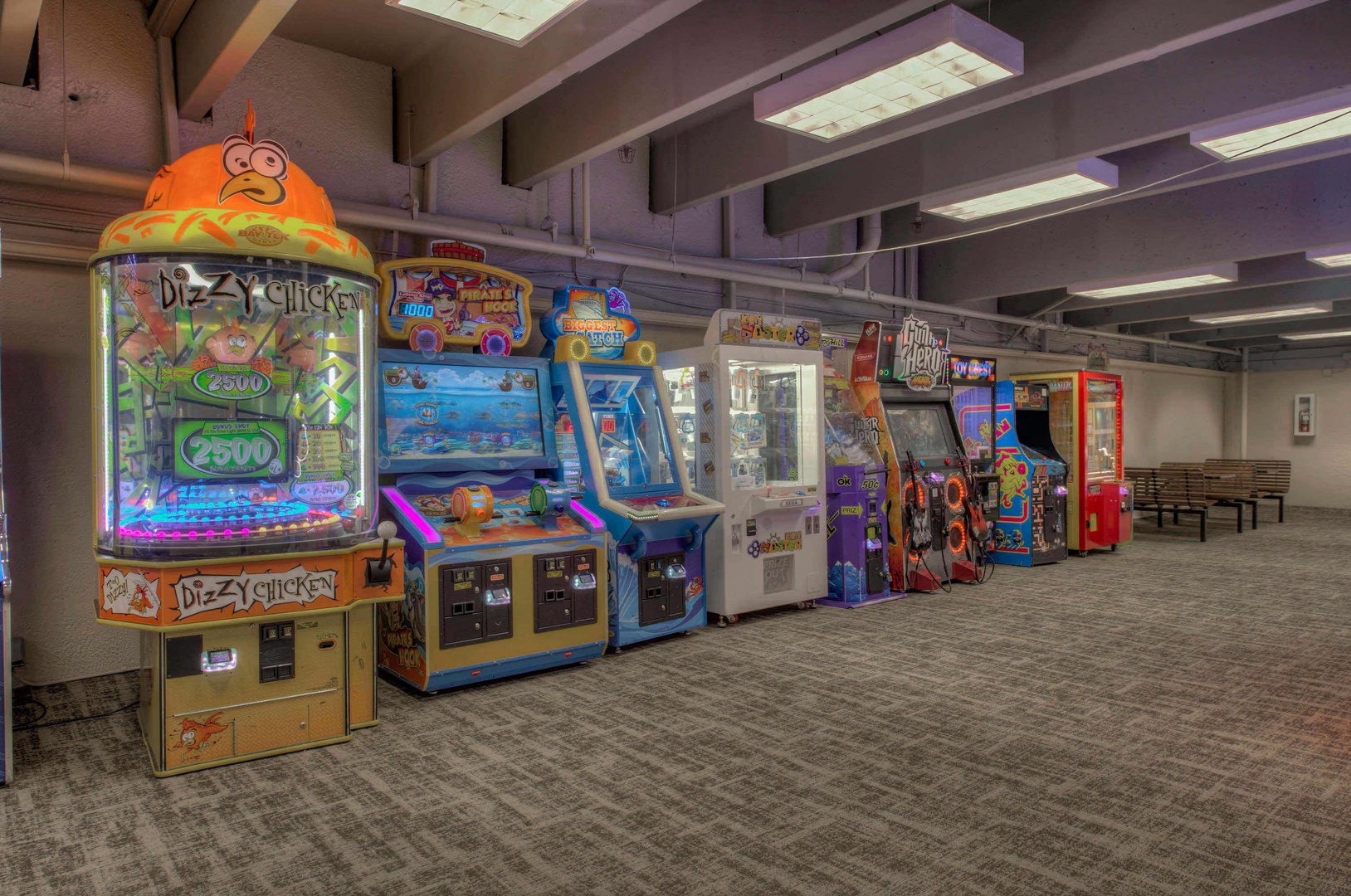 Arcade games, great for the kids