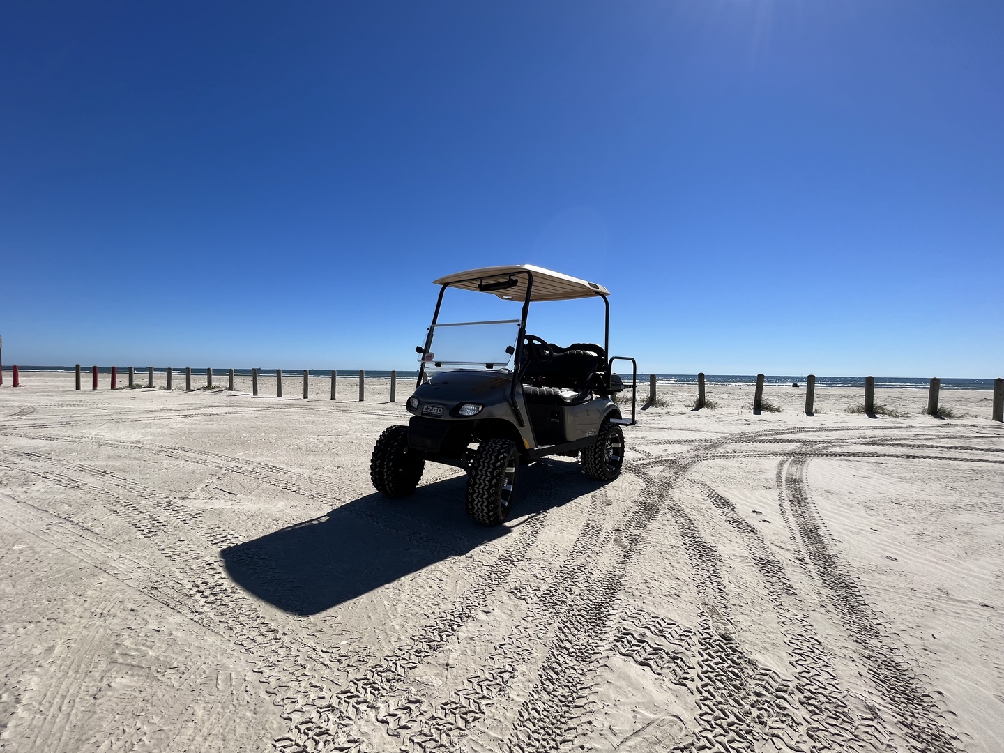Golf cart included in rental