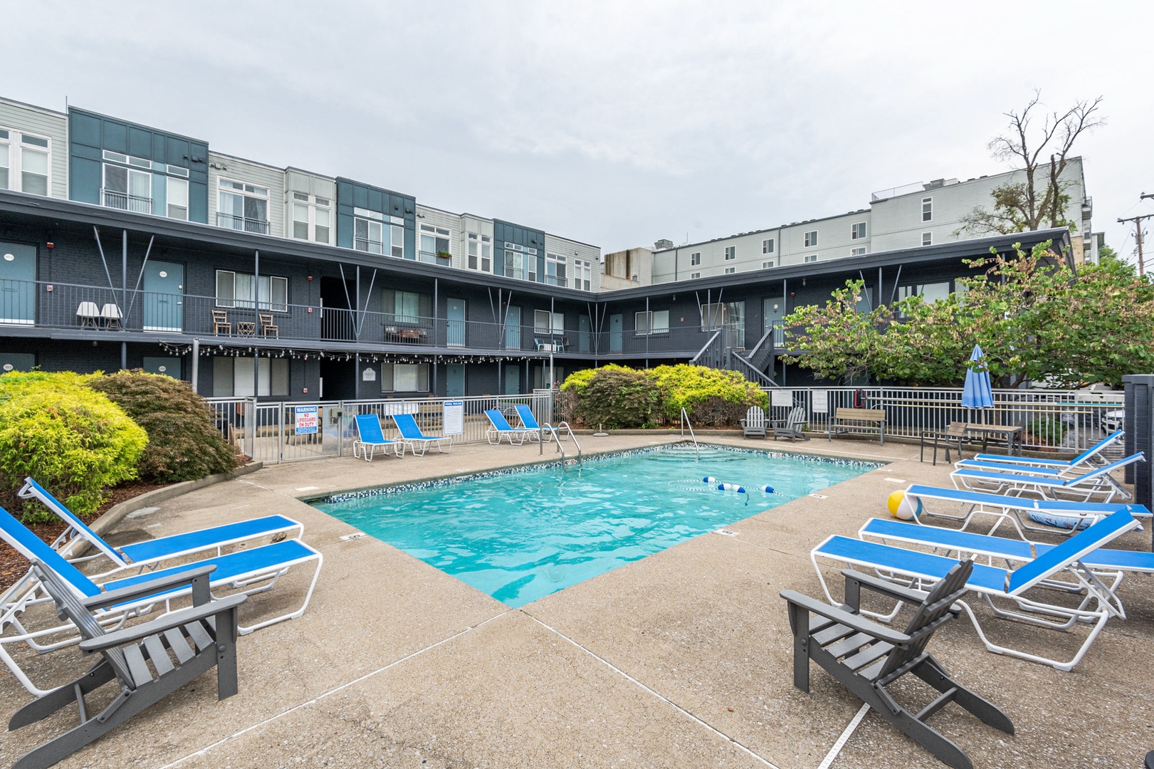 Make a splash or lounge the day away at the communal pool!