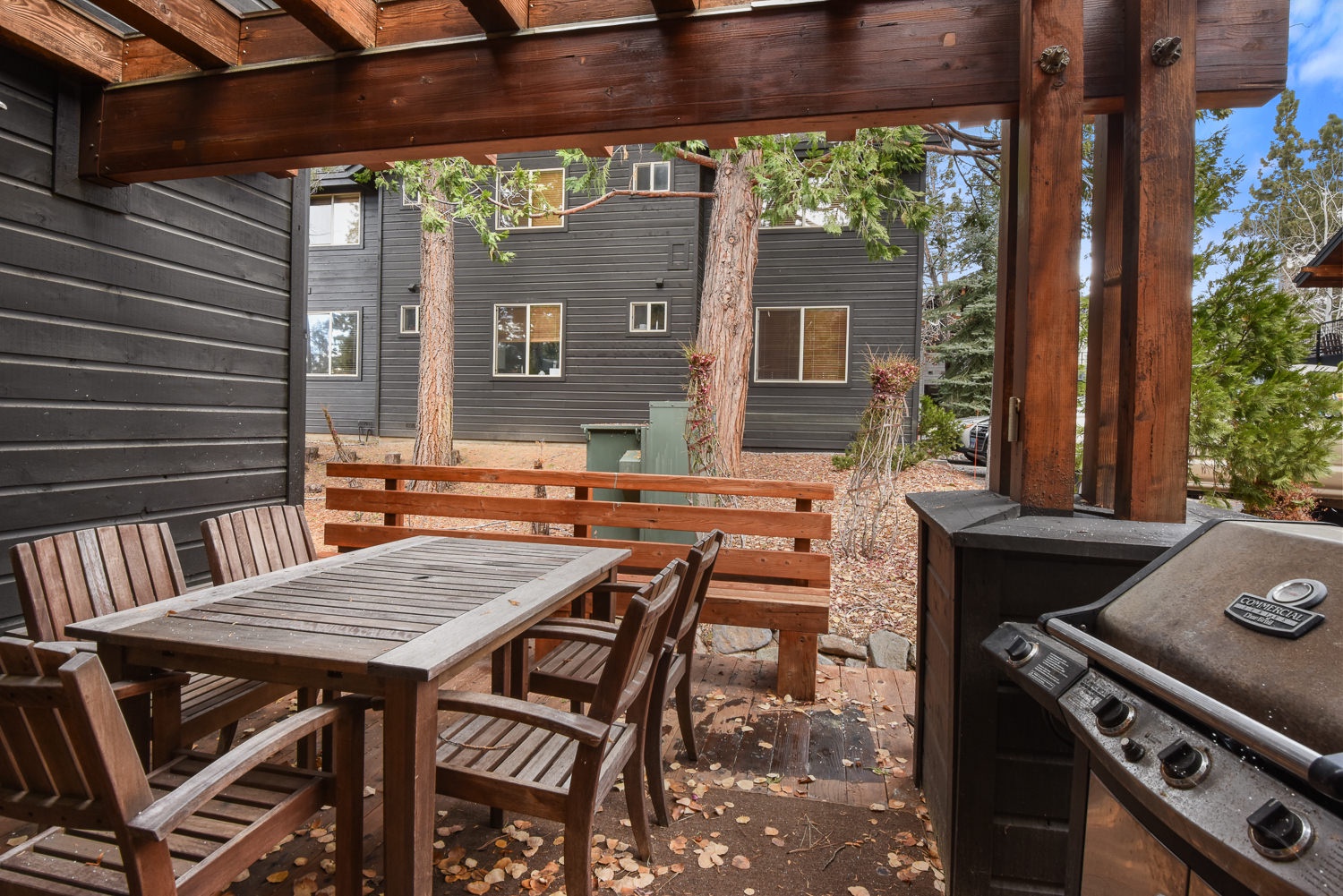 Take in the fresh air on the patio with grill and outdoor seating