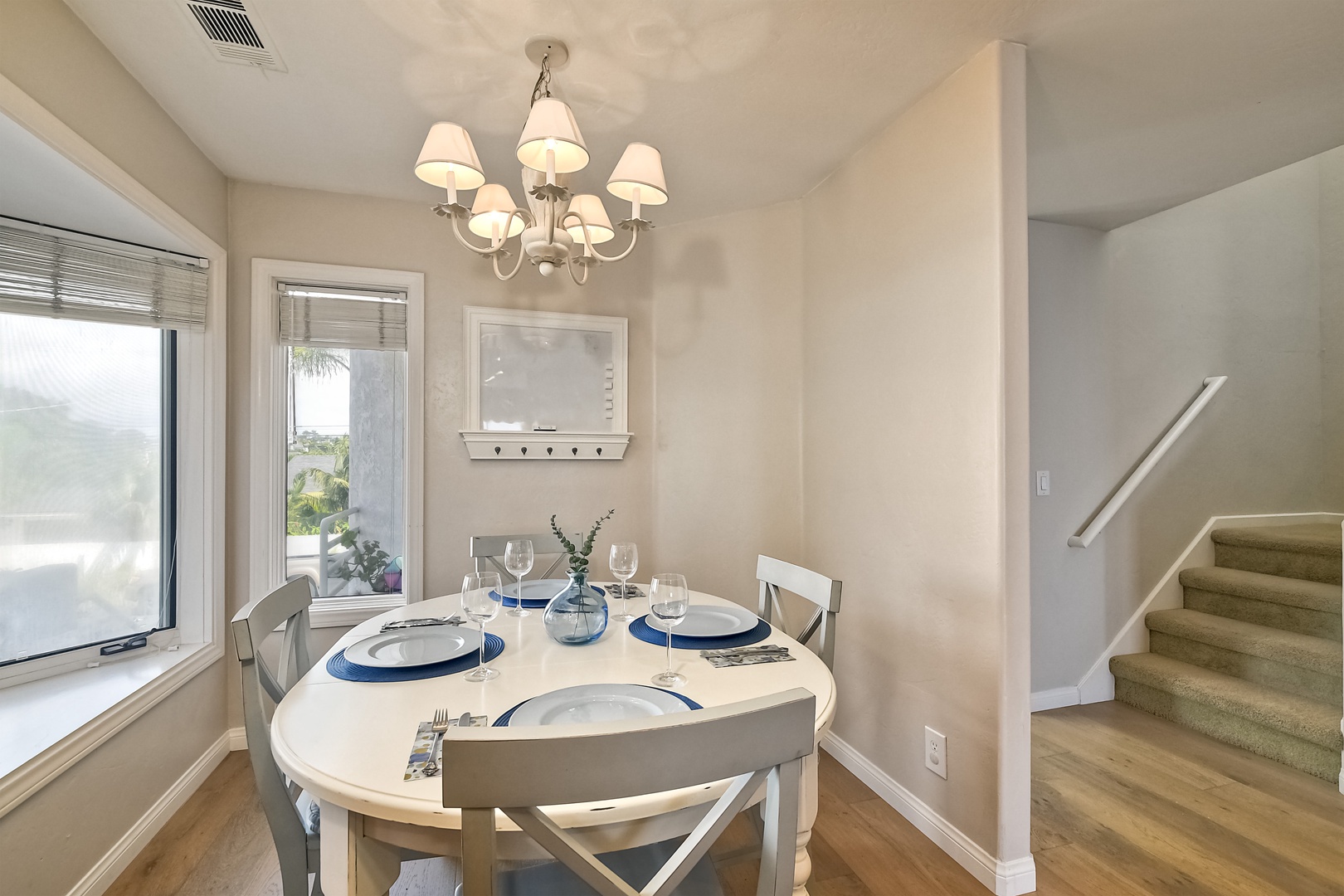 The updated kitchen is spacious & offers all the comforts of home