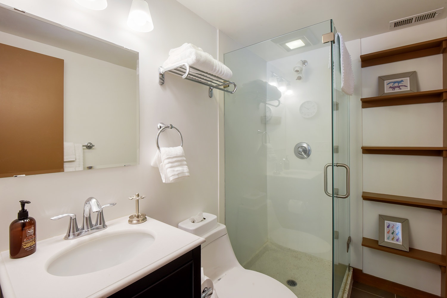 Master bedroom en suite with stand up shower