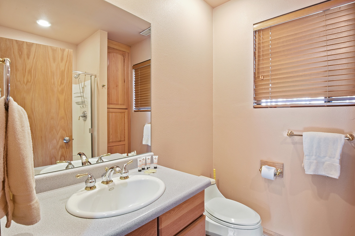 Bathroom 1 shared on level 2 with stand-up shower