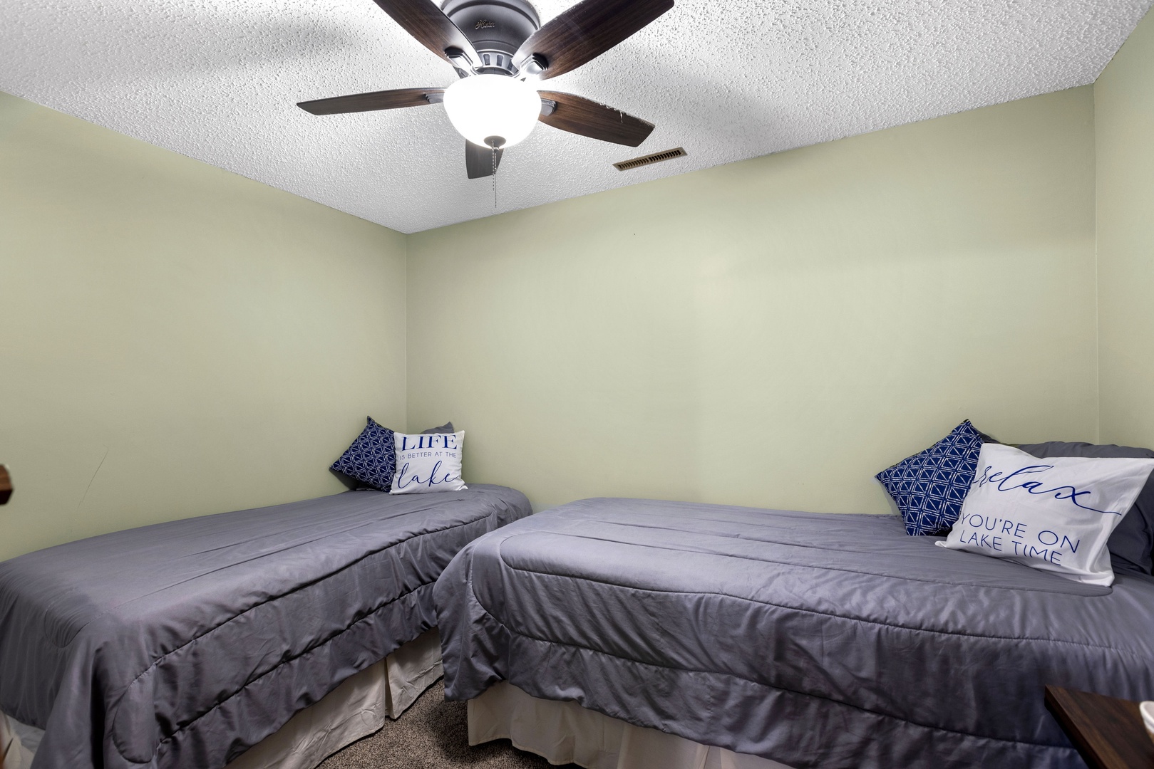 Unwind in the third bedroom, complete with two twin beds