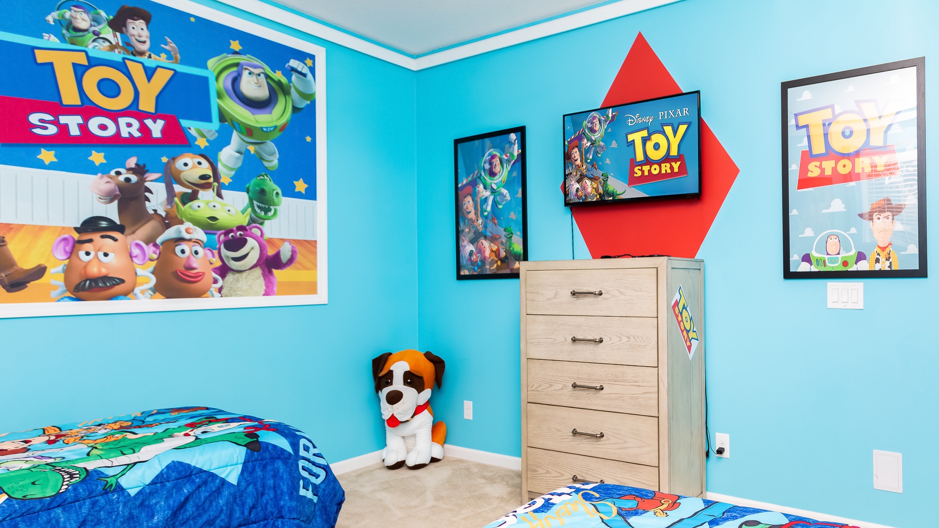 Bedroom #1 is Toy Story themed