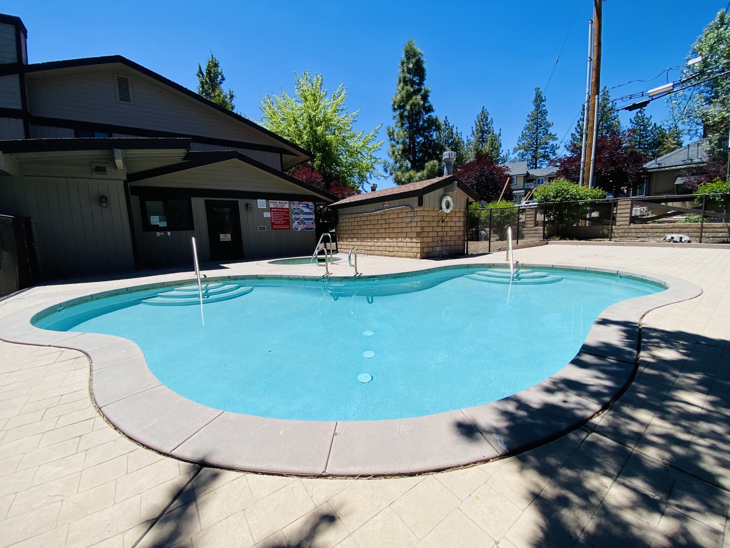 Shared pool and spa at the community