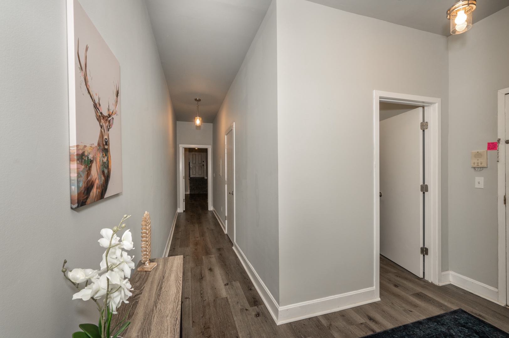 A tranquil entry way welcomes you to your Covington home away from home