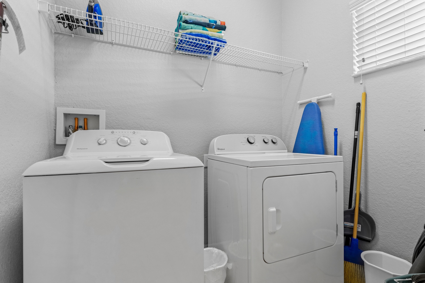 Private laundry available for your stay located in entryway closet