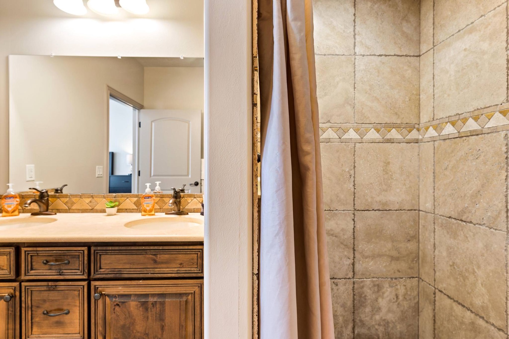 Bathroom with walk in Shower