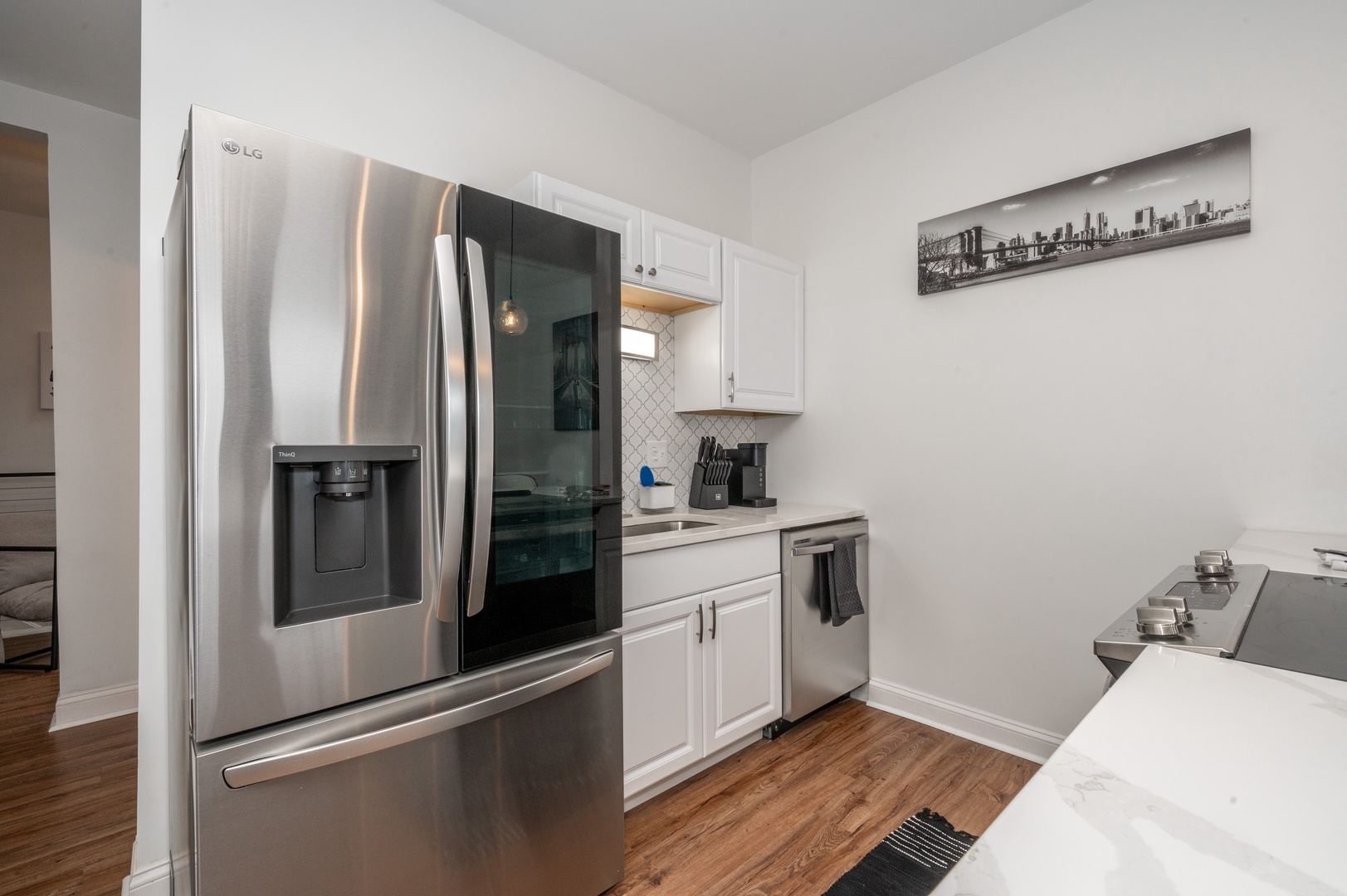 Unit 3: The well-equipped kitchen is spacious and open to the living area