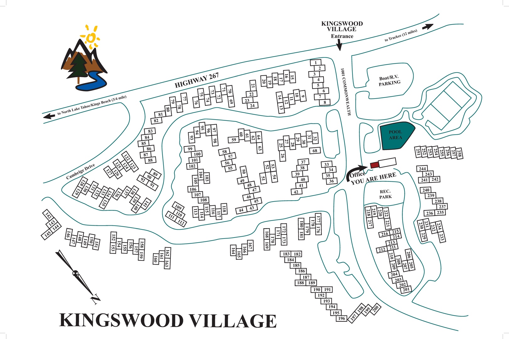 Kingswood Village Complex Map