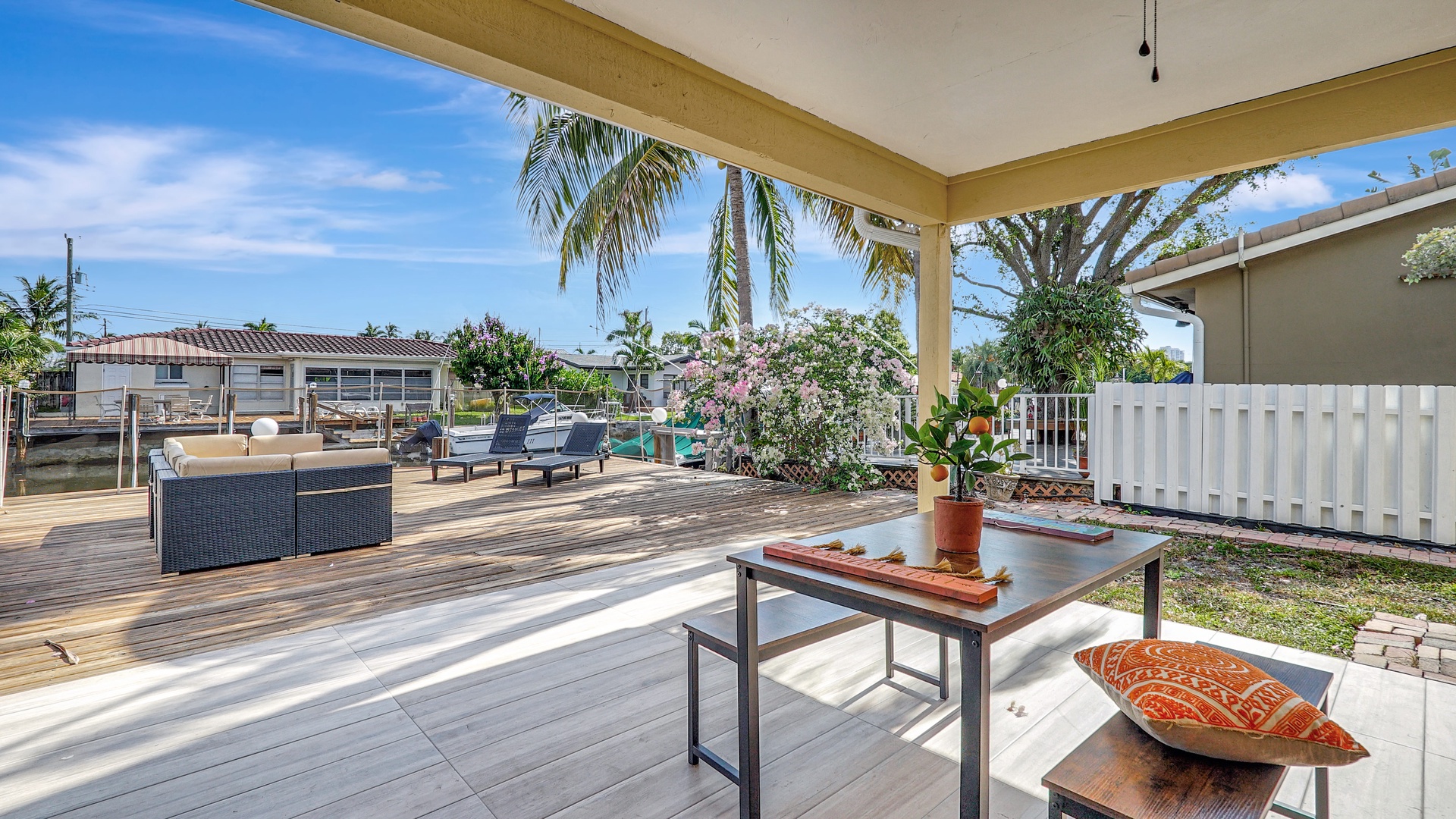 Patio with outdoor seating